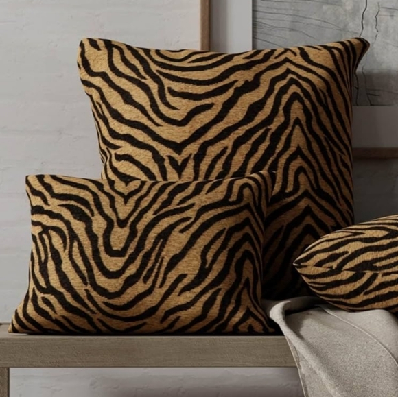 3 Zebra Print Throw Pillows - Picture 1 of 4
